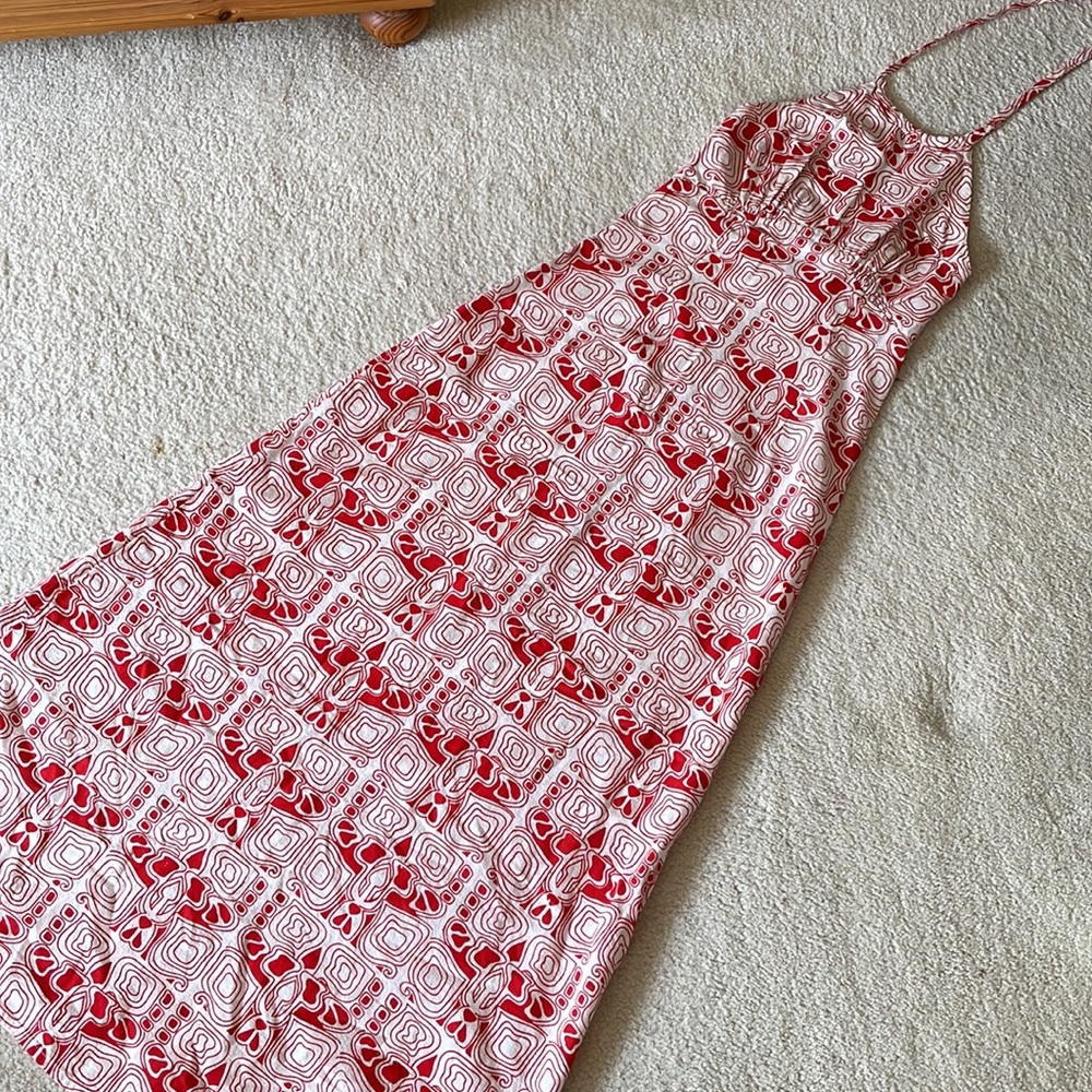 SOLD - Vintage patterned maxi dress